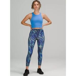 lululemon athletica Blue Printed High-Rise Leggings